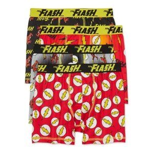 Funfare DC comic boys NWT 4-pack boxer briefs 4 Ther Flash moisture wicking